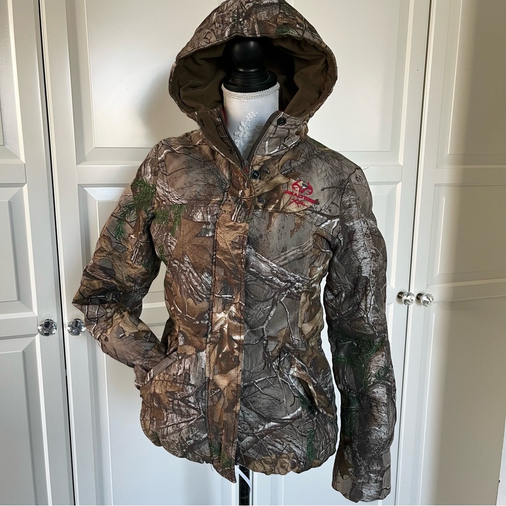 Real tree puffer jacket